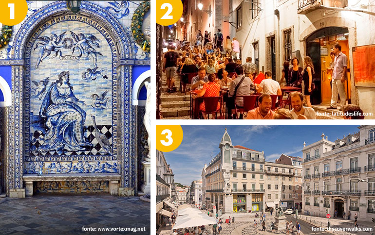 Lisbona (Azulejos, Bairro Alto e Chiado) in Portogallo