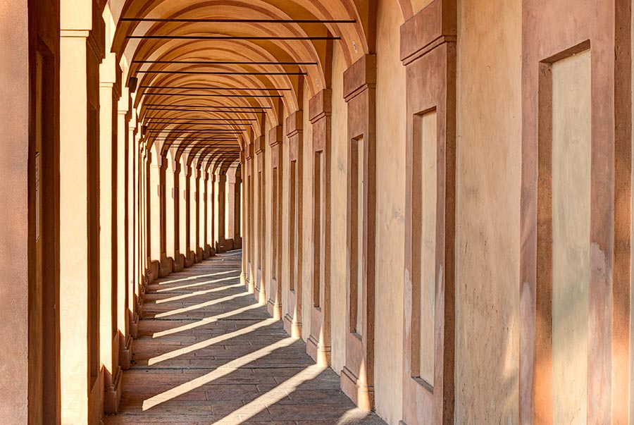 I portici di Bologna, un'altra delle cose tipiche della città