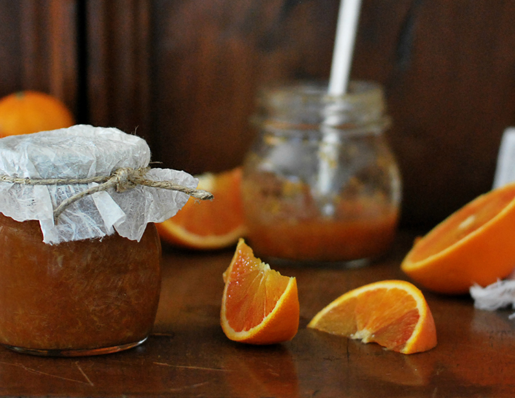 Marmellata di arance bio e limoni con la buccia