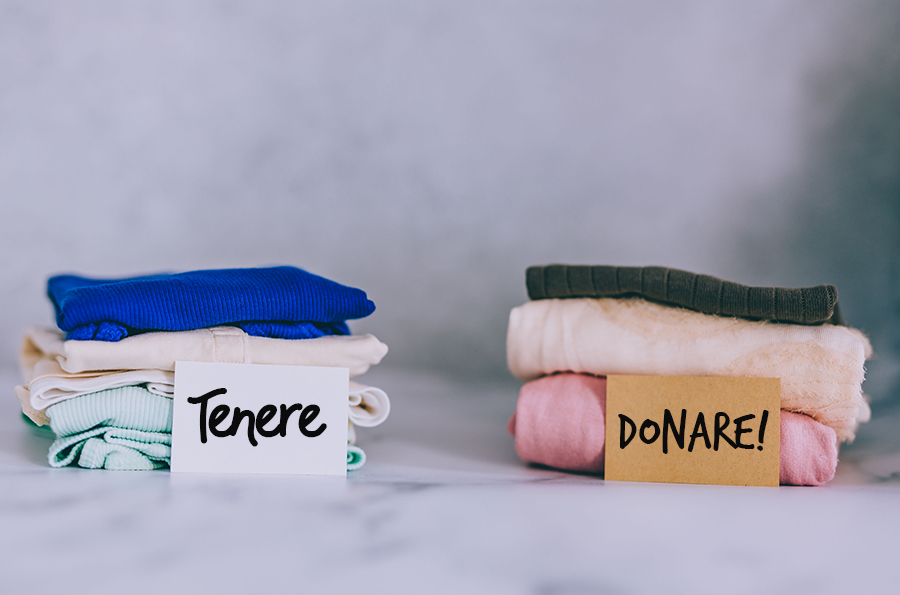 Fare decluttering in casa in modo ecosostenibile.