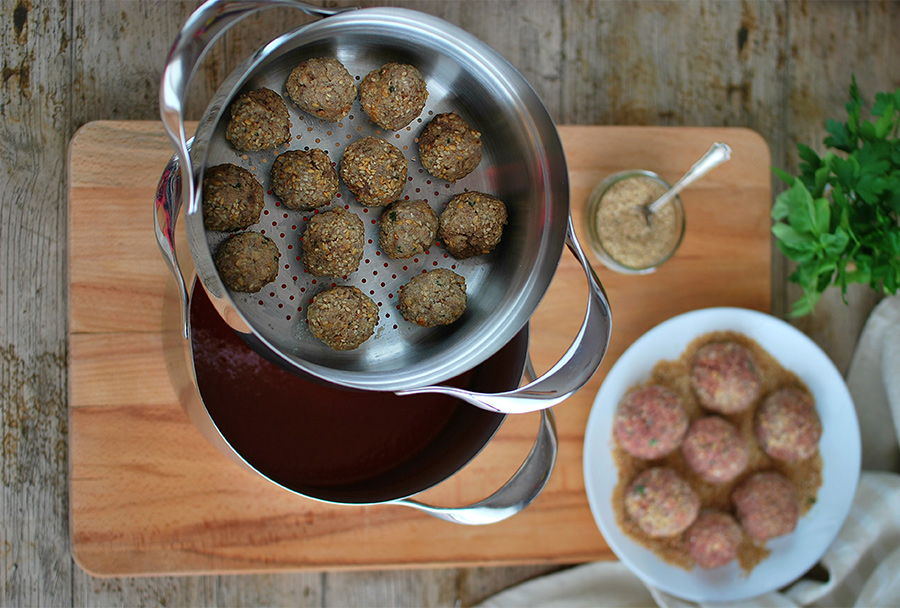 Procedimento polpette al sugo