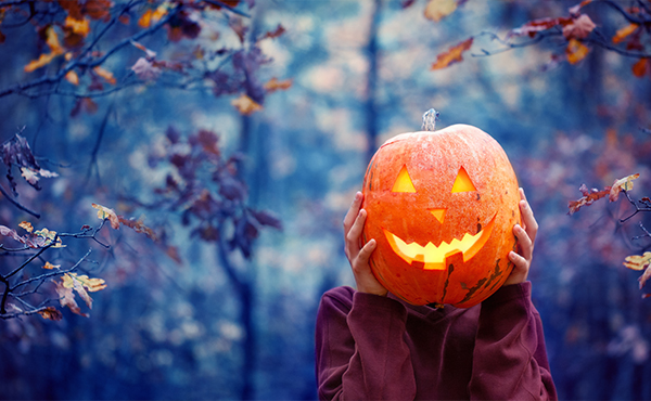 la zucca della festa di Halloween