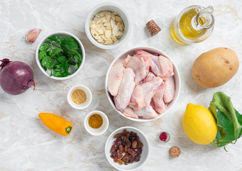 Ingredienti tajine di pollo