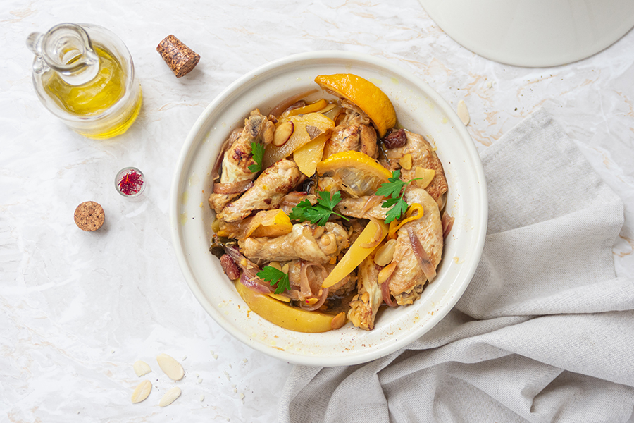 Tajine di pollo piatto marocchino